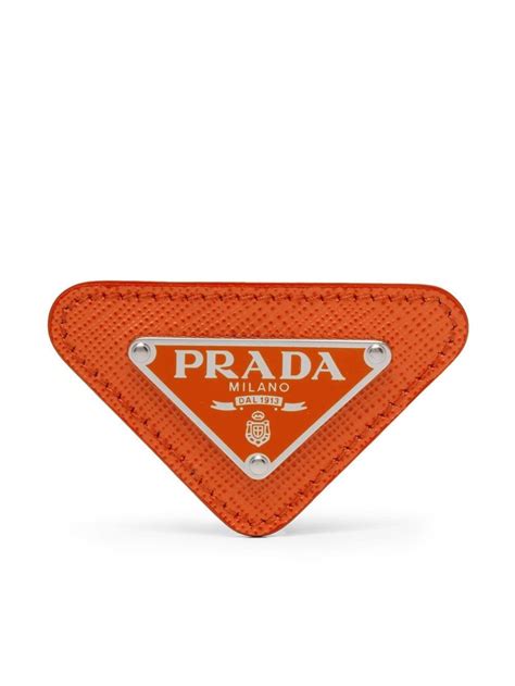 Prada Triangle Logo Pin 